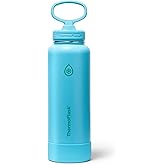 ThermoFlask 40 oz Double Wall Vacuum Insulated Stainless Steel Water Bottle with Straw Lid, Vivid Blue