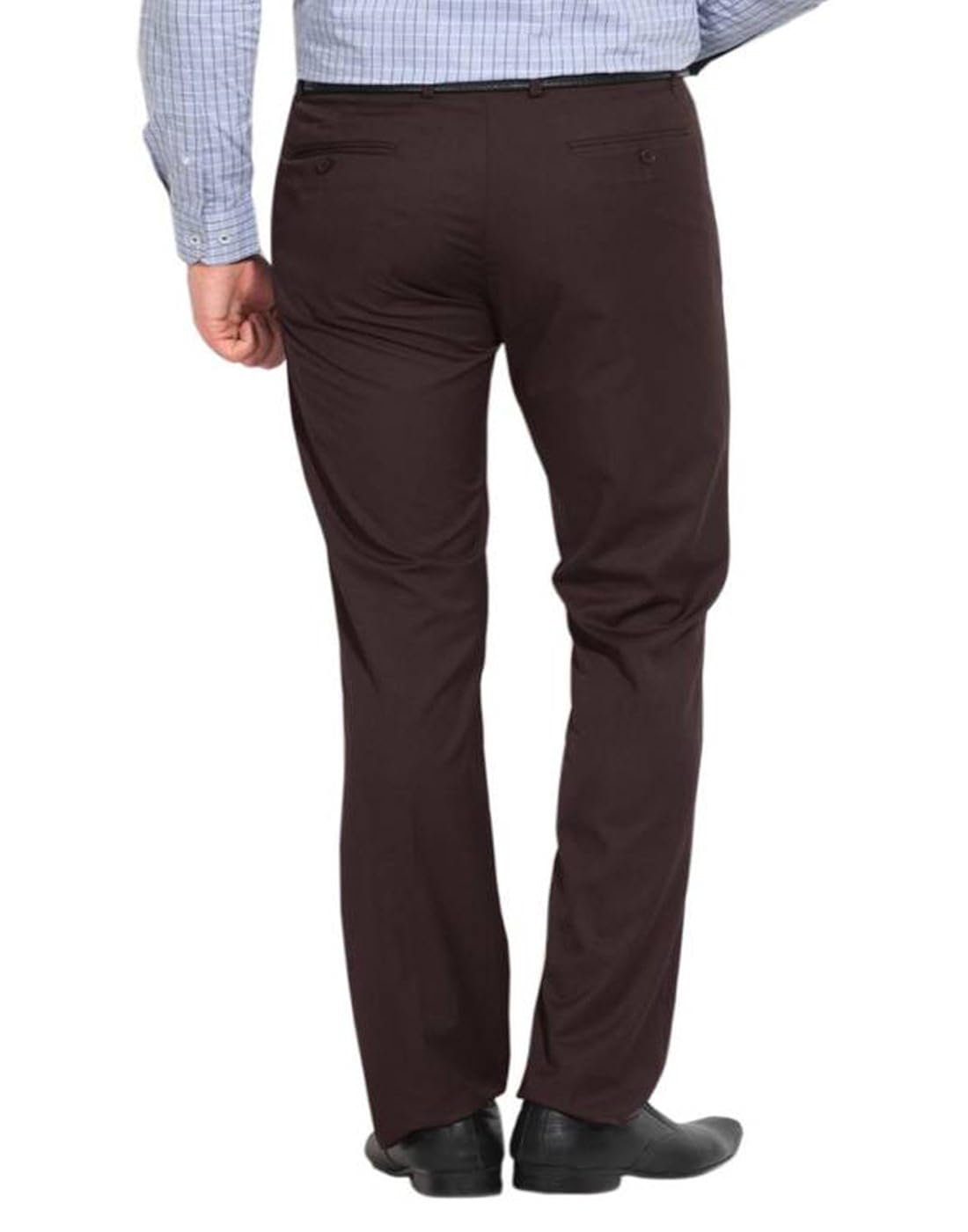 ad & av men's formal trouser (baleno_coffi_new_bb) - brown