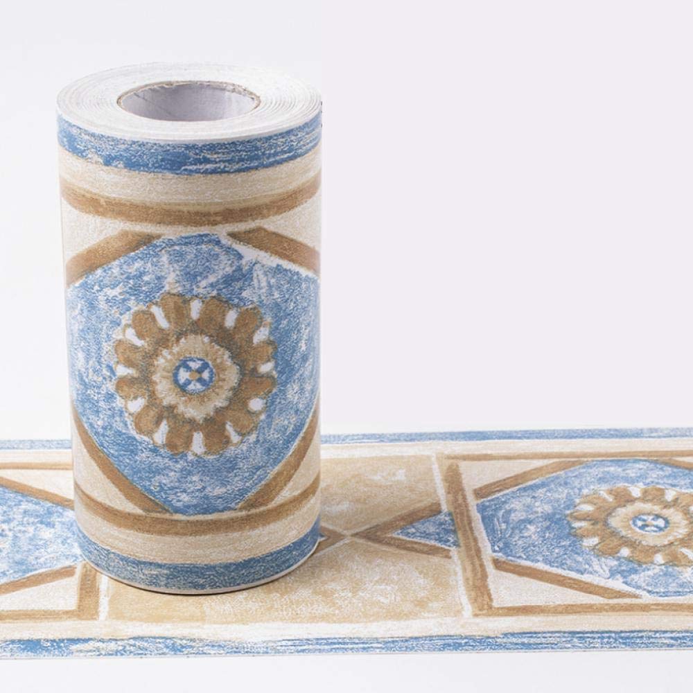 Dostear Wallpaper Mirror Borders for Bathroom Peel and Stick Classroom Bulletin Board Borders Boho Paper for Classroom Trim Sets Brown Diamond 10 X 1000CM