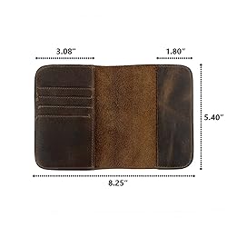 Hide & Drink, Bifold Passport Case, Travel Wallet