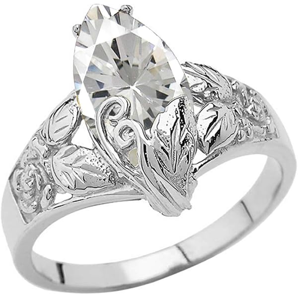 14k Gold Diamond Daisy Flower Ring - 7-Stone Accent Ring, Handmade In USA (White/Yellow/Rose Gold)