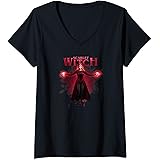 Womens Marvel Doctor Strange In The Multiverse Of Madness Scarlet V-Neck T-Shirt