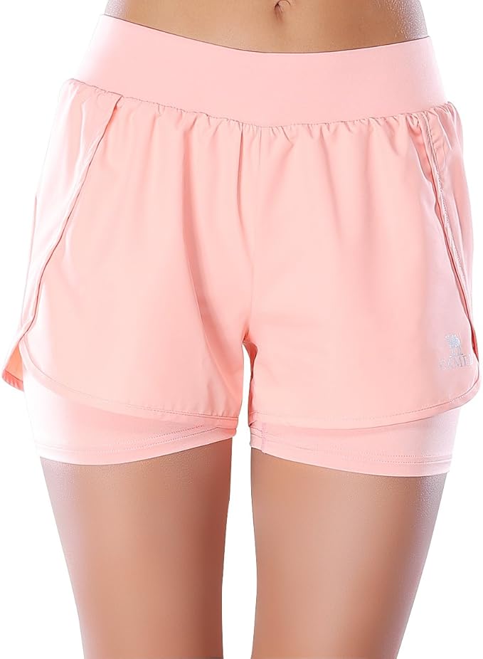 Camel Running Shorts for Women Athletic Sports Fitness