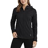 Spyder Womens Softshell Jacket - Wind and Water Resistant Grid Fleece Lined Hooded Womens Jacket For Outdoor Hiking