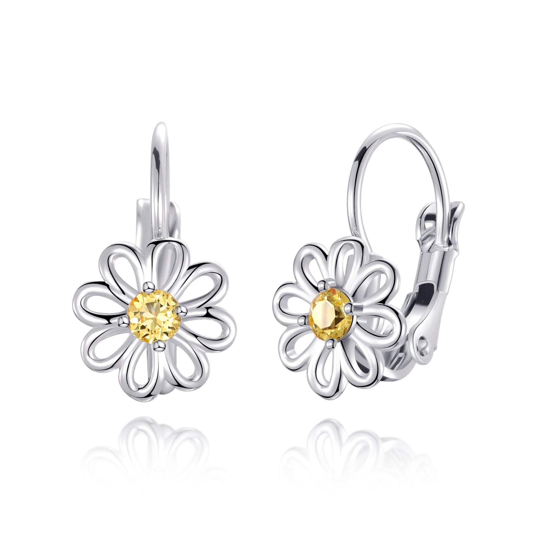 Philip Jones Daisy Crystal Drop Earrings Created with Zircondia® Crystals