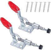 SajoSolid 2-Pack 301A Push Pull Toggle Clamp, 99 lb Holding Capacity | Galvanized Steel, Pull Quick Release Clamp, Heavy-Duty for Woodworking, Machining and Equipment Assembly