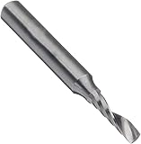 LMT Onsrud 63-701 Solid Carbide Upcut Spiral O Flute Cutting Tool, Inch, Uncoated (Bright) Finish, 21 Degree Helix, 1 Flute, 2.0000" Overall Length, 0.0625" Cutting Diameter, 0.1250" Shank Diameter