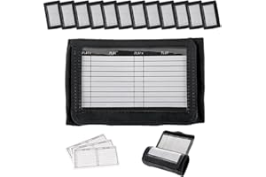 DUKAANDAAR DD QB Playbook Wristband Youth and Adult Size - Black Football Quarterback Play Wristbands for Adult and Youth - Wrist Coach for All Sports with 3 Compartments