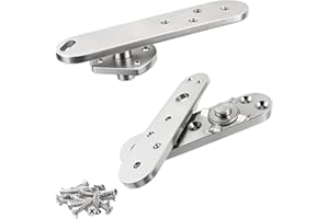 TamBee Heavy Duty Pivot Hinge Hold Open Hidden Door Hinge - 1100 Lbs Load, Locking 90 Degrees, 304 Stainless Steel, Concealed for Secret Doors, Bookshelf Doors and Bookcase Door 4213