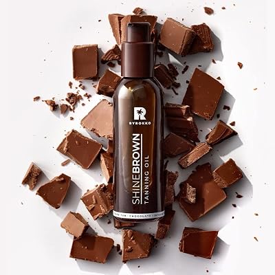 BYROKKO Shine Brown Chocolate Tanning Oil 145ml - Natural Carrot Vitamin E Tan