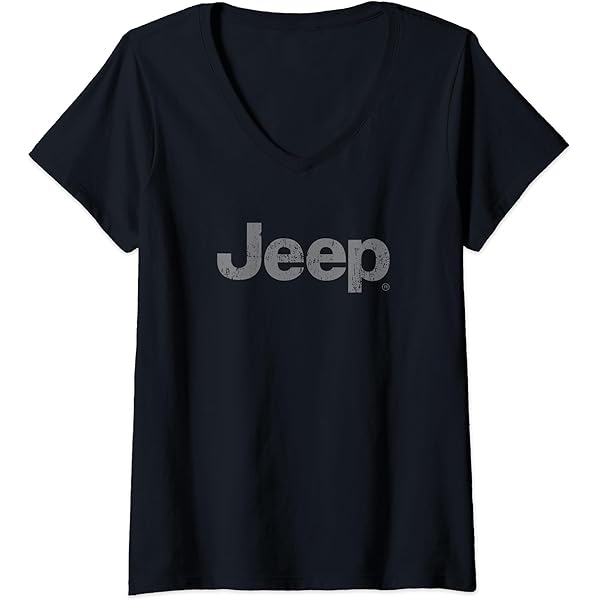 Amazon.com: Jeep 7-Slot Heart Grille V-Neck T-Shirt