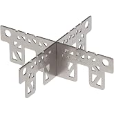 Evernew Titanium Alcohol Stove Cross Stand, Sand Leather | Backpacking Stoves