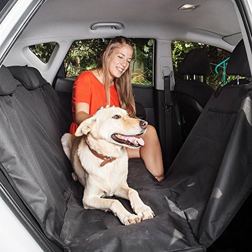 Pet Ways EXTRA LARGE Car Seat Cover - Suitable For All Vehicles (Suv's, Trucks, Cars), Black, With Pockets, Zipper and Side Flaps