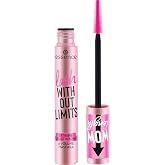 essence Lash Without Limits Extreme Lengthening &amp; Volume Mascara, Black | (01 | Extra Black) Buildable, No Clumping, Flexible Elastomer Wand, Reaches Short Lashes, Vegan, Cruelty Free, Paraben Free