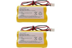 NEAFAZA 3.6V 900mAh AA Ni-Cd Exit Sign Emergency Light Battery Pack Replacement Compatible with Exitronix 10010037 Unitech 6200RP Dantona CUSTOM-318 OSA230 Lowes 253799 Unitech LEDR-1 (2 Pack)