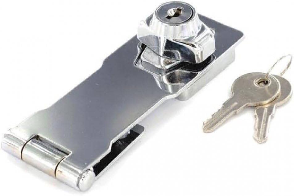 Merriway® BH01837 Key Operated Locking Hasp and Staple 100mm (4 inch