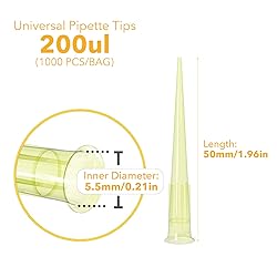 Estresen 200ul Universal Pipette Tips, 1000Pcs x