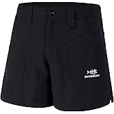 BASSDASH Youth 5" Fishing Shorts UPF 50+ Water Resistant Quick Dry Boys Girls Hiking Cargo Shorts with Pockets FP03Y