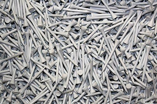 1,000 Premium Hardwood White 2 3/4" BULK Golf Tees