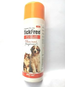 Pawsitively Pet Care Sky Ec Tick Free Anti-Tick & Flea Pleasant Fragrance Powder For Dogs & Cats - 100 Gm