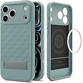 Spigen for iPhone 17 Pro Case, Parallax S MagFit [TPU Covered Camera Control] [Kickstand] [Compatible with MagSafe] - Sage Green