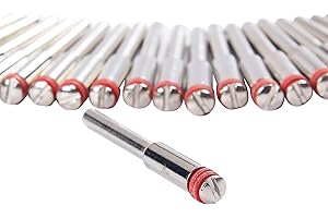 Drilax 25-Pc Rotary Tool Mandrels (1/8" Shank) | Compatible with Dremel 402 Holders for Cut-Off Discs, Grinding Wheels & Polishing Accessories