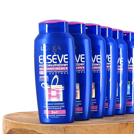 (100ml=4,58€) 6x200ml Loreal Paris Elvital Elseve 2in1 Anti-Schuppen Dandruff Selenium S Aktiv Shampoo & Spülung Conditioner
