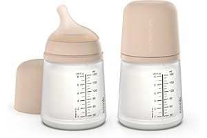 Suavinex Zero Zero Anti Colic Baby Bottle, No 1 Spanish Baby Bottle Brand, Minimizes Bottle Rejection & Nipple Confusion, Per