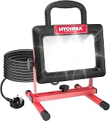 HYCHIKA 100W LED Work Light 12000LM IP65 6500K Foldable Stand 2m Cable view 1
