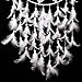 Whitelotous 36.6'' Big Size White Handmade Dream Catcher with Feathers Hanging Decor