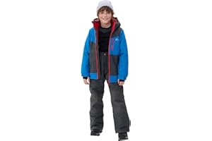 SMONTY Kids Ski Suit Girls Boys Snowsuits Winter Ski Jacket & Bib Pants Set Snowboard Waterproof Windproof Warm Coat