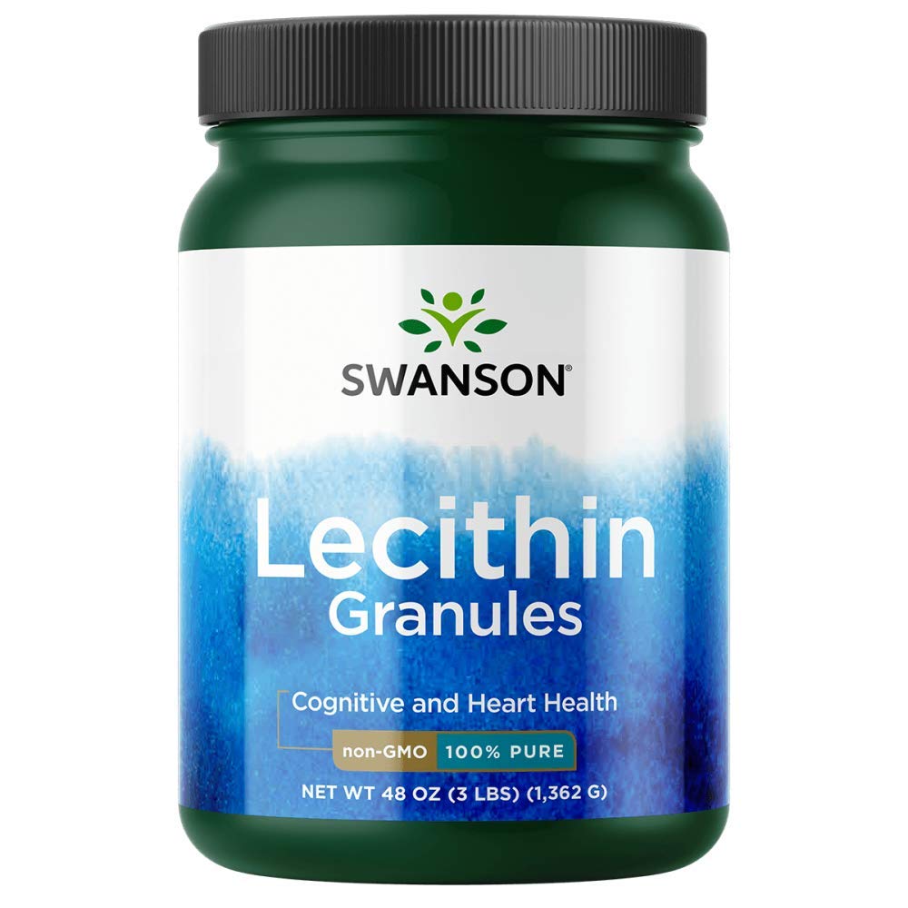 Swanson Lecithin Granules 100 Pure NonGMO Lecithin Brain Heart