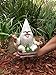 GlitZGlam Rocker Gnome George with Zen Frog - This Garden Gnome Combines Peace, Tranquility and Rock N Roll for Your Fairy Garden