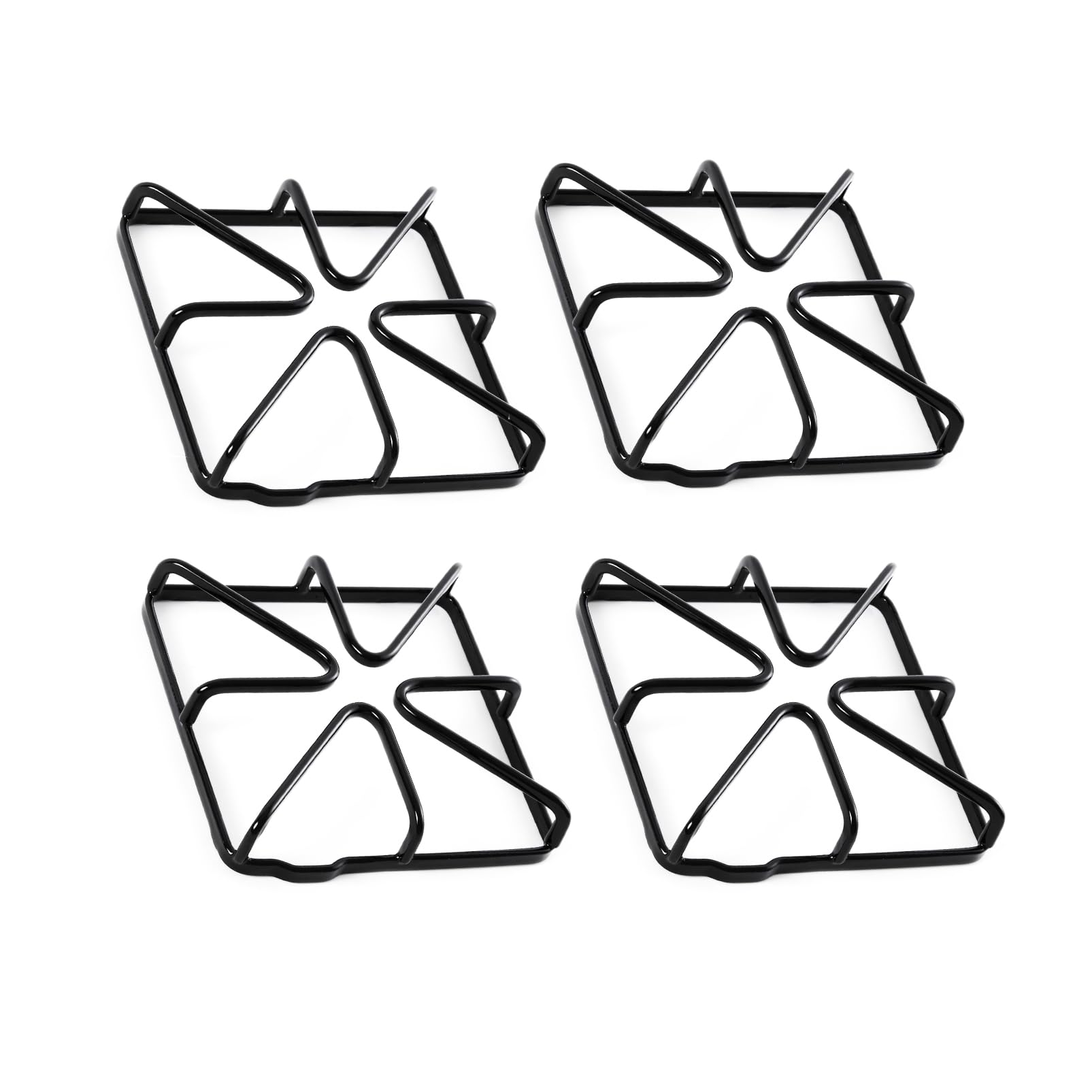 Photo 1 of WB31X20643 Burner Grates Cooktop Replacement Parts for GE Hotpoint Stove Grates Kenmore Gas Range Grates JGBS60DEF1WW Metal Steel Rack Surface Stove Top Grates GE Oven Grates Cooktop Grates 4 Pcs