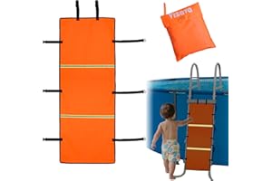 VIZAVA Safety Pool Ladder Guard for Kids,19.7 X 49.2in Pool Ladder Protector Cover with a Storage Bag to Stop Kids from Climbing,Falling,Drowning,Bunk Bed Ladders Guard Protector Pad