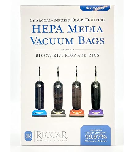 5 - Genuine OEM Riccar Type F Supralite HEPA Filtration Vacuum Bags RFH 5 - Genuine OEM Riccar Type F Supralite HEPA Filtration Vacuum Bags RFH