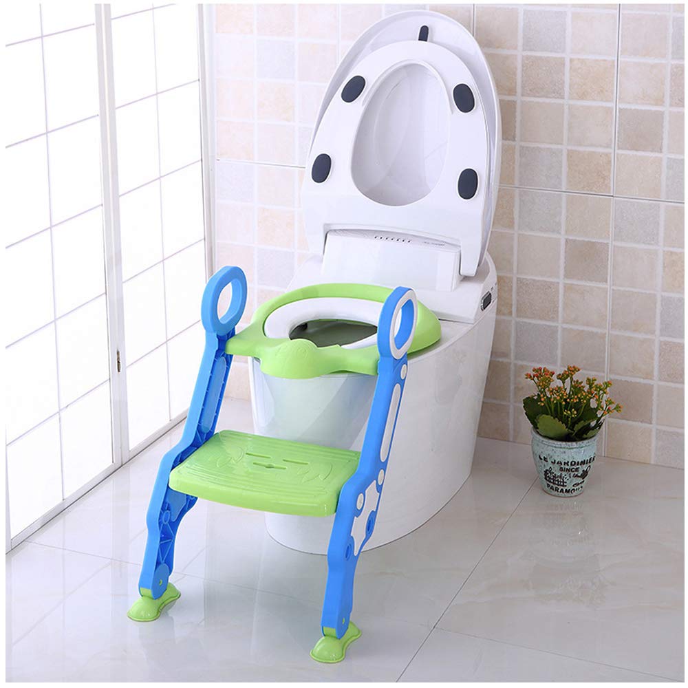 Designer Online Potty Training Seat Ladder Toddler Potty Toilet Chair With Step Stool Ladder For Boy And Girl Kid Children Adjustable Stair Non Slip Armrest Soft Cushion Potty Chair Blue Green Designer Online Potty Training Seat Ladder Toddler Potty Toilet Chair With Step Stool Ladder For Boy And Girl Kid Children Adjustable Stair Non Slip Armrest Soft Cushion Potty Chair Blue Green