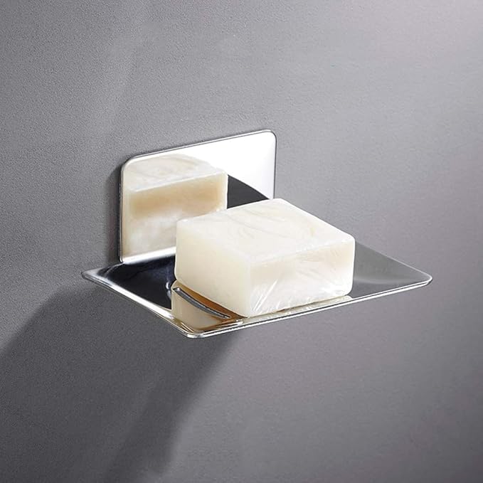 Celbon SUS 304 Stainless Steel Soap Dish 3M SelfAdhesive Chrome Finish