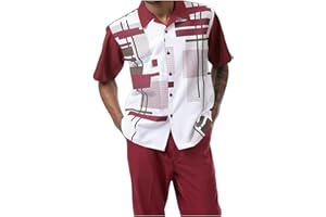 Tzsaixeh Men's 2 Pieces Floral Tracksuits Casual Hawaiian Outfits Suit Short Sleeve Shirts Long Pants Sets Beach Casual