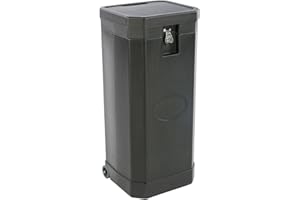 Displays2Go Banner Storage Case for Trade Show, Portable, Padded Lid & Base - Black (JBCASETRBK)