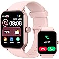 TOOBUR Smart Watch for Women Alexa Built-in, 1.8" Compatible Android iOS, Answer&Make Call/Heart Rate/Step Counter/Sleep Tracker/100 Sports, Fitness Tracker Watch IP68 Waterproof Swimming, Pink