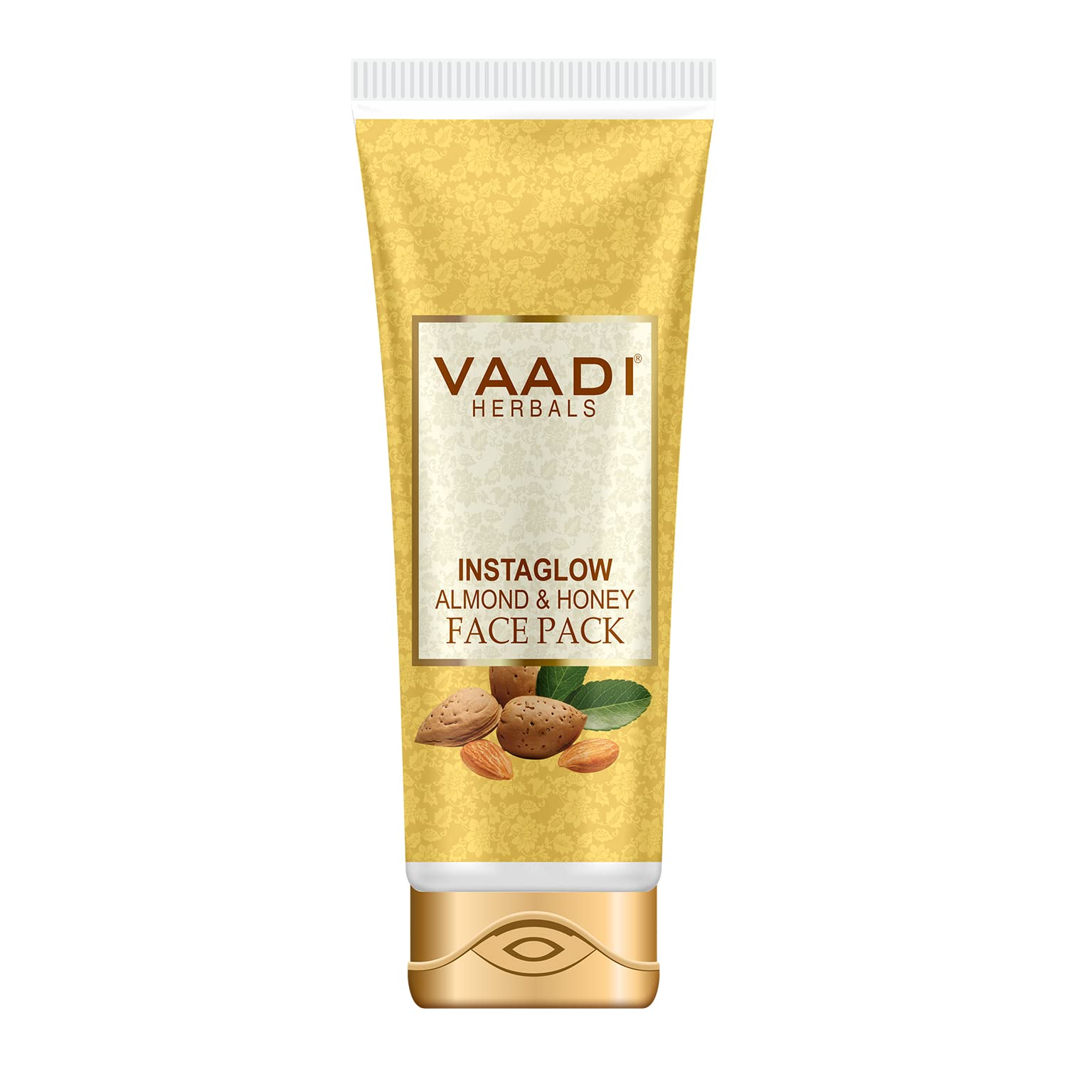 Vaadi Herbals Face Pack Instaglow Almond & Honey Fairness Face Mask Oil Control - All SKin Type - 1 X 120gms