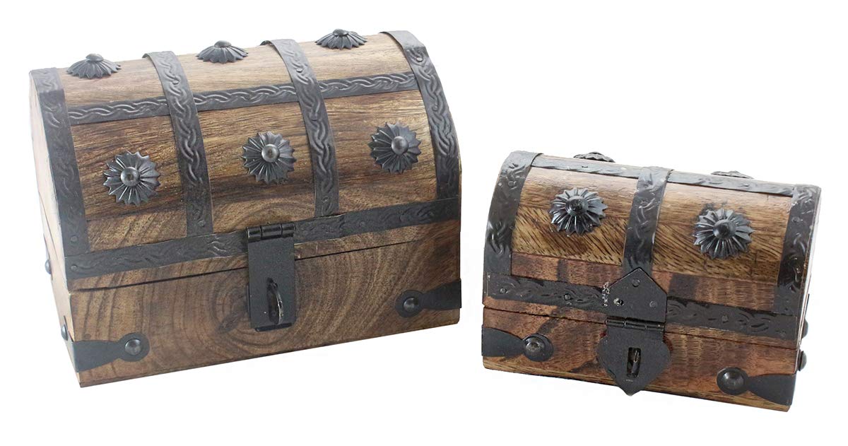 Up To 50 Off Well Pack Box Wood Pirate Treasure Chest Box Set Two In One Northern Source Cheap Wholesale Asbtubes Com