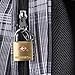 Brinks 161-20471 TSA Approved 22mm Luggage Lock Solid Brass, 4-Pack