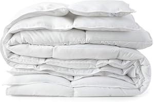 Chezmoi Collection Medium Warmth White Down Alternative Comforter Duvet Insert, Corner Tabs, Oversized King Size