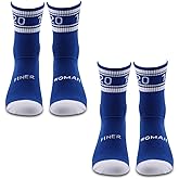 JXGZSO 2 Pairs Sorority Socks Blue Finer Women Socks Sorority Sister Gift