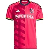 adidas St. Louis City FC 23/24 Authentic Home Slim Fit Soccer Jersey, Power Pink/Night Indigo, 2XL
