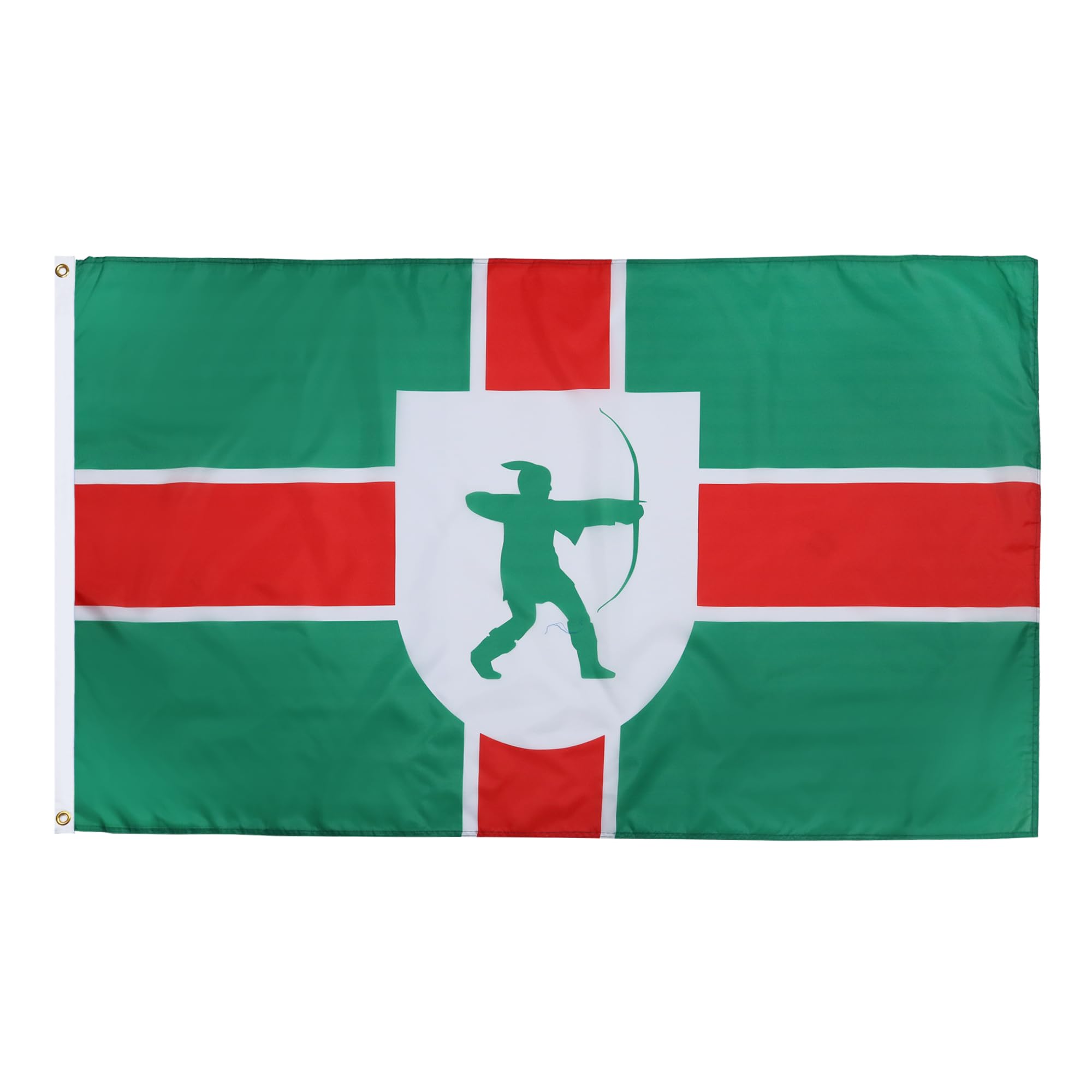 AZ FLAG - Nottinghamshire New County Flag - 2x3 Ft - 100D Polyester County Of Notts. - England Banner with Two Metal Grommets - Fade Resistant - Vivid Colors - 2' x 3' Feet - 90x60 Cm