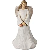 Grace4Joy Guardian Angel Figurines - Hand Painted Healing Angel Figure Home Table Decor, Guardian Angel Gifts for Women, Thanksgiving, Christmas or Valentine’s Day