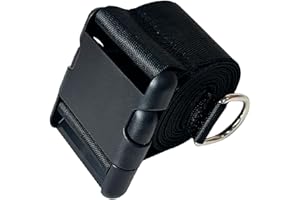 GUCHO Car Seat Belt Travel Strap，Carry-on Luggage into an Airport Car Seat Stroller & Carrier, an Useful Solution for Travel Transfer (Black)